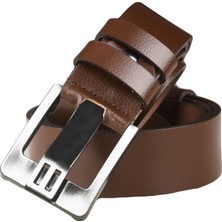 Rizzup Açık Kahve %100 Hakiki Deri Kalın Dilli Spor Kemer | Kısaltılabilir | Günlük & Spor | Yerli Üretim 1801312