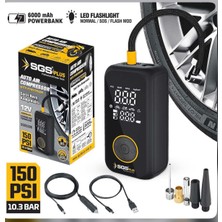 Sgs Plus Areltar 3/1 Lastik Şişirme+Led Fener +Powerbank