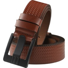 Rizzup Taba Hakiki Deri Lazer Desenli Spor Erkek Kemer Siyah Tokalı Kısaltılabilir 2602663