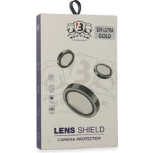 Renklime Newface Samsung Galaxy S24 Ultra Bilvis Titan Kamera Lens - Gold