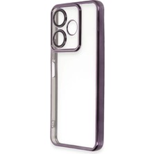 Renklime Newface Xiaomi Redmi 13 4g Kılıf Razer Lensli Silikon - Mor