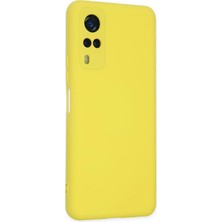Renklime Newface Vivo Y53S Kılıf Nano Içi Kadife Silikon - Sarı