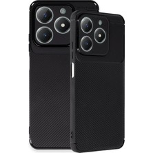 Renklime Newface Realme C61 Kılıf Auto Focus Karbon Kapak - Siyah