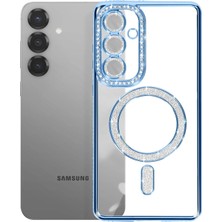 Renklime Joko Samsung Galaxy S26 Plus Joke Simli Magneticsafe Kılıf - Mavi