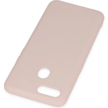 Renklime Newface Oppo A12 Kılıf Nano Içi Kadife Silikon - Pudra