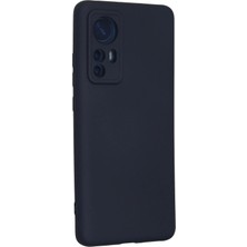 Renklime Newface Xiaomi Mi 12 Kılıf Nano Içi Kadife Silikon - Lacivert