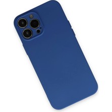 Renklime Newface iPhone 13 Pro Kılıf Nano Içi Kadife Silikon - Lacivert