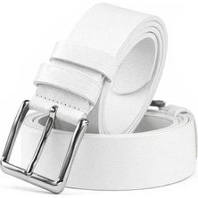 Rizzup Beyaz Orijinal Deri Spor Erkek Kemer – Günlük Şık Tasarım 2602672