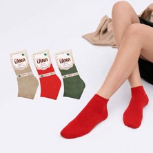 Kral Socks Kadın Bambu Patik Çorap (3 Adet) Görünmez Dikişsiz Parfümlü Kısa Yazlık Kadın Çorabı