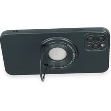 Renklime Newface iPhone 12 Pro Max Kılıf Lukka Magneticsafe Kapak - Koyu Yeşil