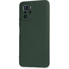 Renklime Newface Xiaomi Poco X3 Gt Kılıf Nano Içi Kadife Silikon - Koyu Yeşil