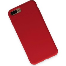 Renklime Newface iPhone 7 Plus Kılıf Nano Içi Kadife Silikon - Kırmızı