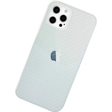 Renklime Newface iPhone 12 Pro Max Kılıf Karbon Pp Silikon - Şeffaf
