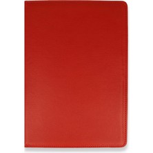 Renklime Newface Samsung Galaxy T560 Tab E 9.7 Kılıf 360 Tablet Deri Kılıf - Kırmızı