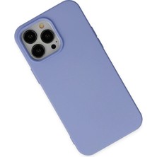 Renklime Newface iPhone 14 Pro Kılıf Nano Içi Kadife Silikon - Lila