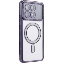 Renklime Newface Xiaomi Poco X6 Pro Joke Simli Magneticsafe Kılıf - Derin Mor