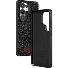 Renklime Onegif Samsung Galaxy S26 Ultra Bright Simli Kapak - Siyah