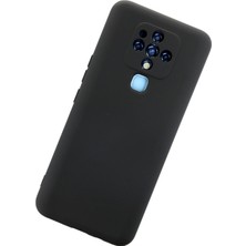 Renklime Newface Tecno Camon 16 Kılıf Nano Içi Kadife Silikon - Siyah