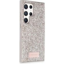 Renklime Onegif Samsung Galaxy S23 Ultra Bright Simli Kapak - Gold