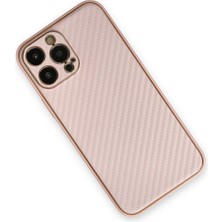 Renklime Newface iPhone 13 Pro Max Kılıf Coco Karbon Silikon - Pembe
