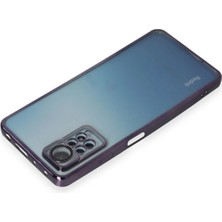 Renklime Newface Xiaomi Redmi Note 11 Pro Kılıf Razer Lensli Silikon - Mor