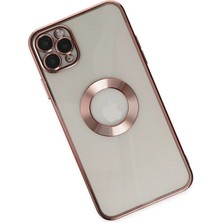 Renklime Newface iPhone 11 Pro Kılıf Slot Silikon - Rose Gold