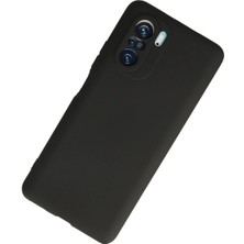 Renklime Newface Xiaomi Poco F3 Kılıf First Silikon - Siyah