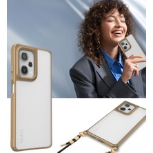 Renklime Newface Xiaomi Redmi Note 12 Pro 5g Kılıf Penta Silikon Kılıf - Çöl Titanyum