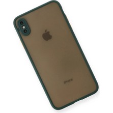 Renklime Newface iPhone Xs Max Kılıf Montreal Silikon Kapak - Yeşil