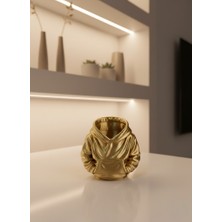 Renklime Dekoratif Gold Hoodie Kalemlik 10X10 cm