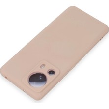 Renklime Newface Xiaomi Mi 13 Lite Kılıf Nano Içi Kadife Silikon - Pudra