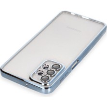 Renklime Newface Samsung Galaxy A23 4g Kılıf Razer Lensli Silikon - Açık Mavi