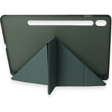 Renklime Newface Samsung Galaxy Tab A9 Kılıf Kalemlikli Mars Tablet Kılıfı - Koyu Yeşil