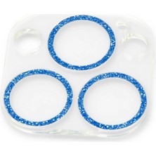 Renklime Newface iPhone 13 Pro Max Shine Kamera Lens Koruma Cam - Mavi