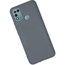 Renklime Newface Infinix Hot 10 Play Kılıf Nano Içi Kadife Silikon - Gri