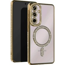 Renklime Newface Samsung Galaxy A55 5g Joke Simli Magneticsafe Kılıf - Gold