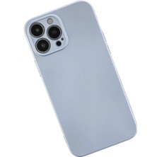 Renklime Newface iPhone 13 Pro Max Kılıf Nano Içi Kadife Silikon - Sky Blue
