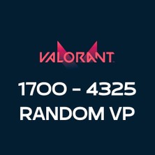 Riot Games Valorant 1700-4325 Random Vp