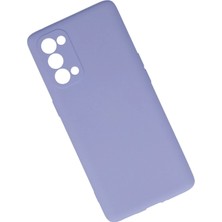 Renklime Newface Oppo Reno 5 Pro Kılıf Nano Içi Kadife Silikon - Lila