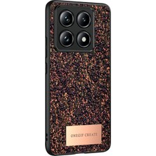 Renklime Onegif Xiaomi Mi 14T Pro Bright Simli Kapak - Derin Mor