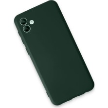 Renklime Newface Samsung Galaxy A04E Kılıf First Silikon - Koyu Yeşil