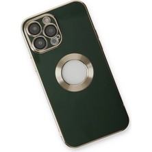 Renklime Newface iPhone 14 Pro Max Kılıf Store Silikon - Yeşil