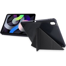 Renklime Newface iPad Pro 11 (2024) Kılıf Color Karbon Tablet Kılıfı - Siyah