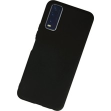 Renklime Newface Vivo Y11S Kılıf Nano Içi Kadife Silikon - Siyah