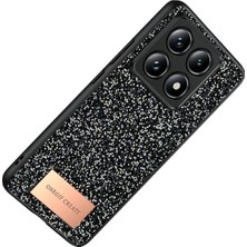 Renklime Onegif Xiaomi Mi 14T Pro Bright Simli Kapak - Siyah