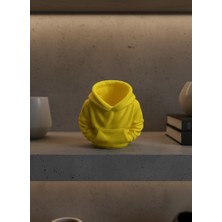Renklime Sarı Hoodie Kalemlik 10X10 cm Masa Üstü Düzenleyici