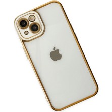 Renklime Newface iPhone 14 Plus Kılıf Liva Lens Silikon - Beyaz