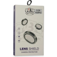 Renklime Newface Samsung Galaxy S24 Bilvis Titan Kamera Lens - Derin Mor