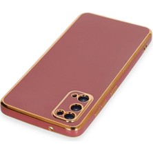 Datatek Newface Samsung Galaxy S20 Kılıf Volet Silikon - Kırmızı