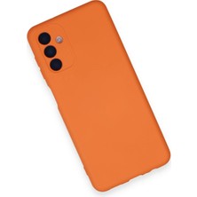 Datatek Newface Samsung Galaxy A14 4g Kılıf Nano Içi Kadife Silikon - Turuncu